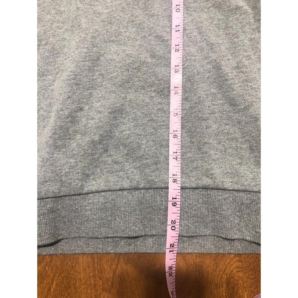 Vans I Love My Vans Arm Stripe Crewneck Grey Sweatshirt Crop Women's Medium - Picture 6 of 6